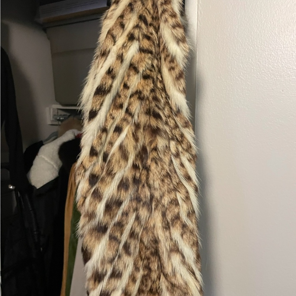 ๐VINTAGE , Genuine Leopard Fur Coat RARE ! Size X Small VERY RARE SOLD - Picture 15 of 17